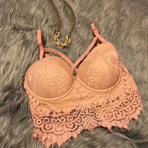 Nude/Blush bralette top